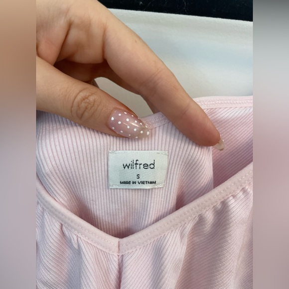 NWOT‎ Aritzia Wilfred Danette Bodysuit Light Pink - Picture 4 of 5